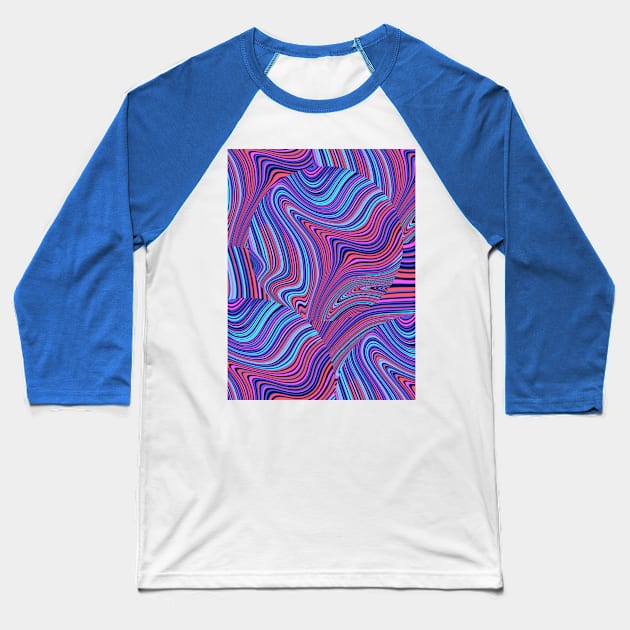 Best rainbow pattern Baseball T-Shirt by Rene Martin